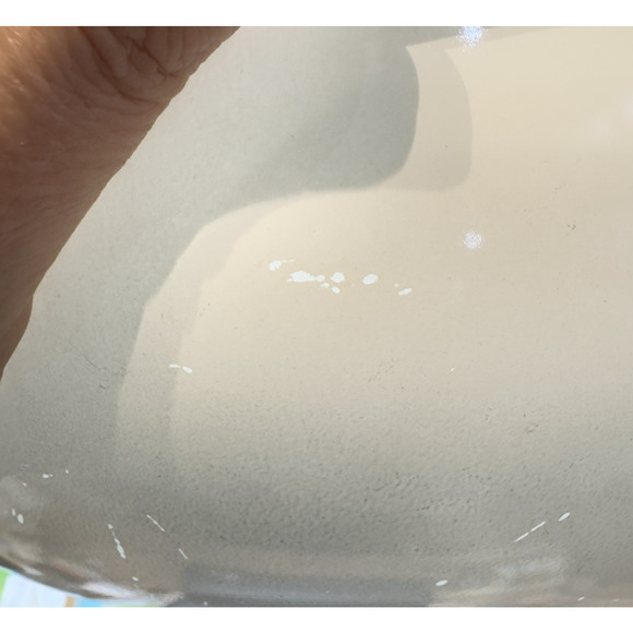 Vintage Pyrex Golden Tulip Casserole Dish #024 2 Qt White Gold No lid 1960s - Picture 9 of 14